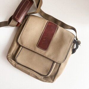 Tilley Endurables The Town Bag Canvas Leather Crossbody